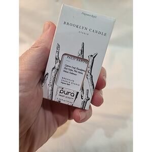 PURA BROOKLYN CANDLE PALO SANTO FRAGRANCE REFILL FULL SIZE 0.33 FL OZ NEW